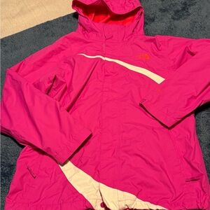 The North Face Hot Pink Hooded Ski Jacket